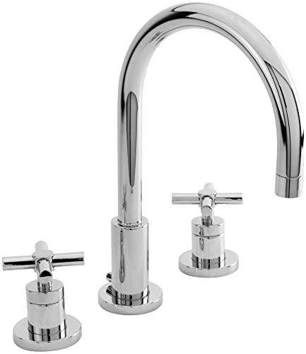 Newport Brass 990 East Linear Double Handle Widespread Lavatory Faucet With Meta, Polished Chrome #TOP4