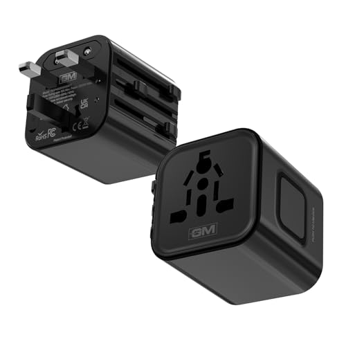 GM G+ Compact Travel Adapter | Universal All-in-One Worldwide Plu...
