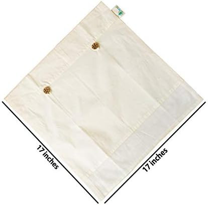 (Elephant) Reusable Cotton Silk Saree Covers, Set of 10 (10 Bags [17x17 Inches])