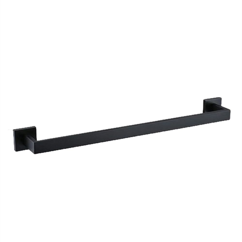 Accessoires de salle de bain noirs en acier inoxydable : kit complet avec porte-serviettes mural