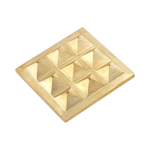 Image of Vastu Brass 2 Layer Pyramid |Size- 3-Inch | Pyramid for Positive Energy, Health & Wealth | Vastu Dosh Remedies for Home & Office | Direction - SW, WEST | Pack of 1