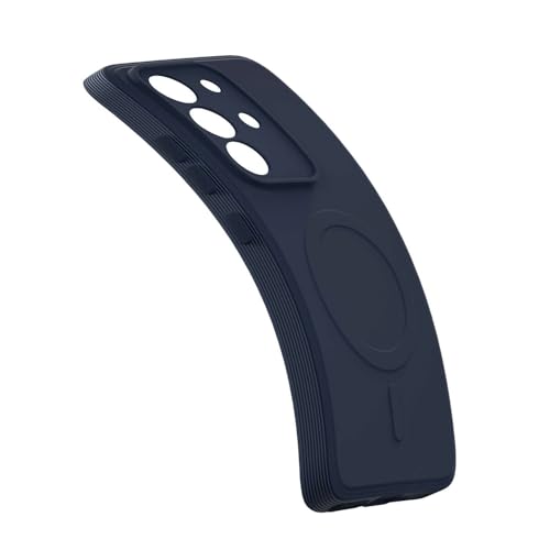 Image of Back Cover | MagFit Ring Design (Non-Magnetic) | Shockproof Case | Anti-Slip Grip | Raised Camera Edges | Slim Protective Case for Vivo T4x 5G / Y29 4G / Y31 Pro 5G / iQOO Z10x 5G (Steel Blue)