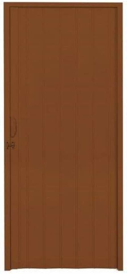 Porta Sanfonada PVC Polifort 210cmx70cm Mogno