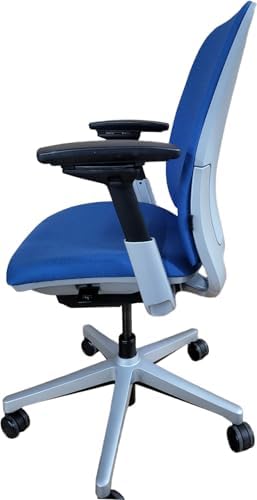 Steelcase Amia Chair (Renewed) (Blue Fabric)