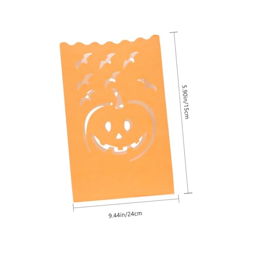 Bolsas de Papel para Velas de Halloween Sin Fuego para Fiestas Infantiles 3