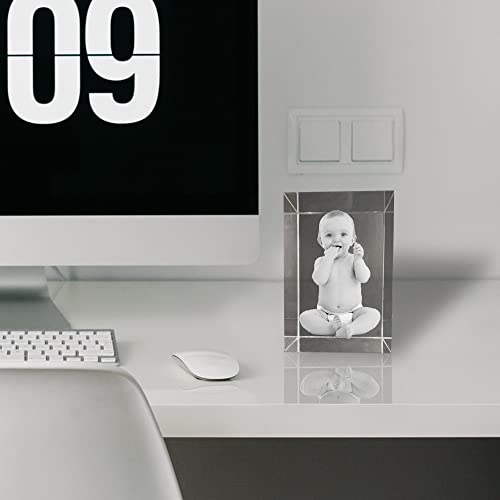 Customized 3D Crystal Photos, Customized Photos, 3D Desktop Crystal Ornaments, Engraved Crystal, Unforgettable Mother's Day, Birthday, Valentine's Day Gifts, Pet Photos #TOP1
