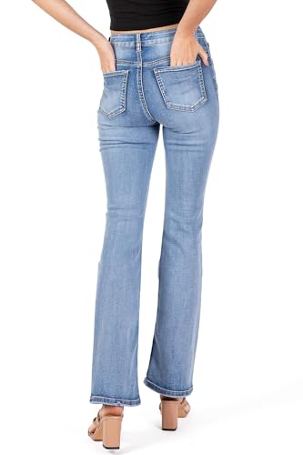 WAX JEAN Womens Juniors High Waisted Bootcut Jeans2