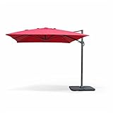 Montaje : El Parasol se entrega con un kit de montaje. El montaje es muy sencillo, se incluye un manual de instrucciones. Losas no incluidas.