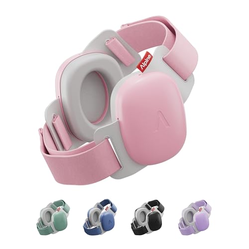 Image of Alpine Muffy Baby Comfort - Protects Hearing for Babies and Toddlers - CE & ANSI Certified - Headband for Safe fit & Comfort - Adjustable for Ages 3-48 Months - 24dB Sound Reduction, Pink