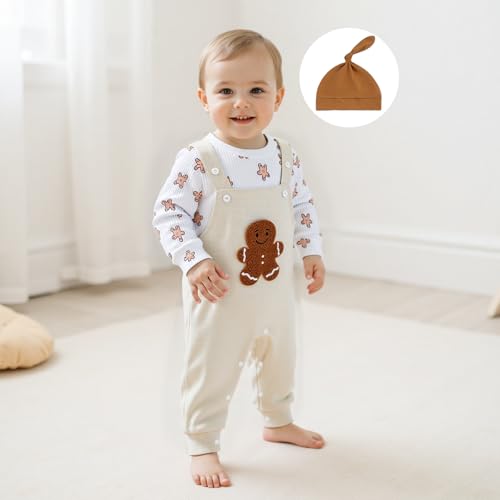 Image of Bay Boy Easter Outfit Newborn Striped Bodysuit Bunny Carrot Overalls Pants Set Infnat Cute Spring Summer Clothes