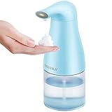 Secura Automatic Foaming Soap Dispenser 14oz/400ml Infrared Motion Sensor Premium Touchless Battery Operated Electric Automatic Foam Soap Dispenser (Blue)