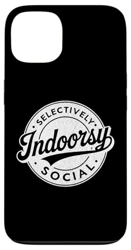 Indoorsy Selectively Social �r���e�[�W ���Љ�I �����I �X�}�z�P�[�X iPhone 13 �p