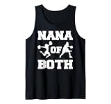 Nana Of Both Funny Basketball and Cheer Nana Tank Top