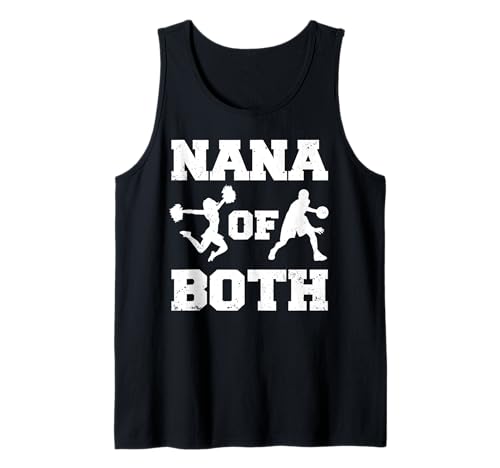 Nana Of Both Funny Basketball and Cheer Nana Tank Top