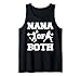 Nana Of Both Funny Basketball and Cheer Nana Tank Top