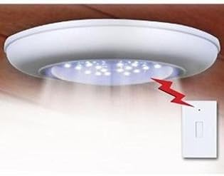 Cordless Ceiling/Wall Light With 18 Bright LED Lights. Add-On for JB5571 By Sierra Electric