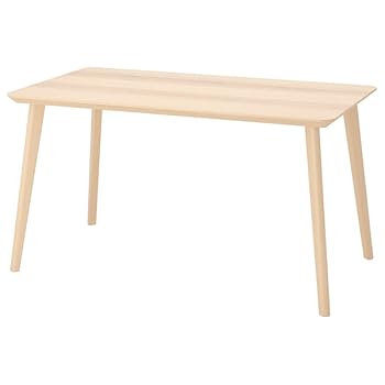 LISABO ナチュラルデスク 引き出し付き 118x45 cm IKEA LISABO デスク 引き出し付き 118x45cm LISABO リーサボー