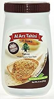 Al Arz Tahini Whole Sesame Seed Paste Gluten Free 16 Oz. Pack Of 6.