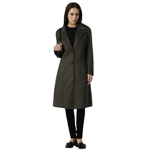 Image of Van Heusen Women's Regular Fit Casual A-line Coat, polyester blend