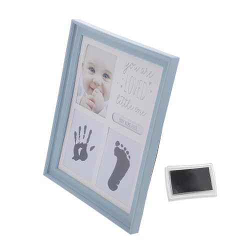 Gogogmee 1Set Footprint Keepsake Frame Kit Newborn Handprint Footprint Picture Frame for Cherishing Milestones and Home Decoration