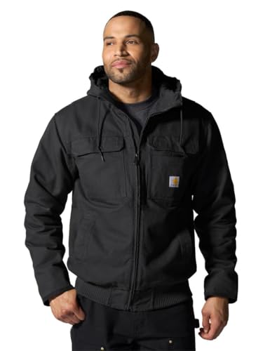 Carhartt アクティブジャケットWJ141BLK Full Swing® Loose Fit Washed Duck Fleece-Lined Active Jac - 2