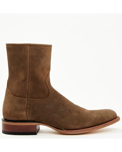 Men's 8" Pancho Roughout Zipper Western Boot Round Toe - Bmssp23l32