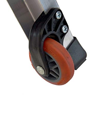 Svelt Scala Telescopica Professionale 9+9 gradini in Alluminio, Multiposizione, con Base Allargata, Scalissima