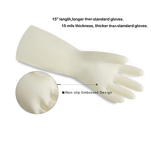 Soeksess Dishwashing Gloves,Cleaning Gloves,Kitchen Gloves, Dish Gloves,Rubber Gloves,Rubber Gloves For Dishwashing,3 Pairs M #TOP1
