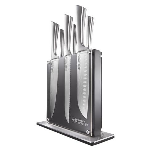 Cuisine::pro Damashiro Knife Block (Kumi, 7-Piece Set) - Premium Japanese