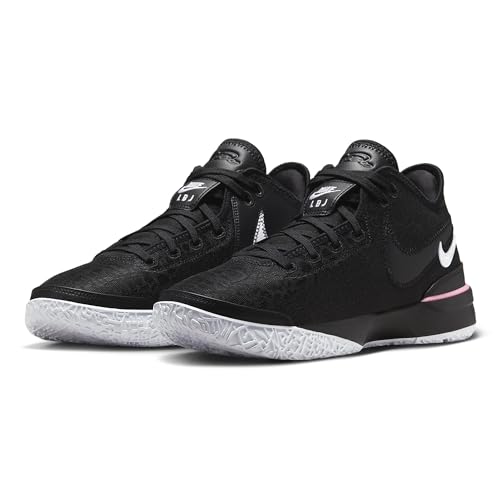 Nike Lebron NXXT Gen Basketball Shoes (DR8784-003,Black/White-MED Soft Pink) Size 12