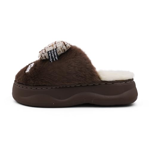 Image of VRITRAZ Women's Comfort Slip On Closed Toe Warm Winter with Cute Design print House Clog Indoor Slipper