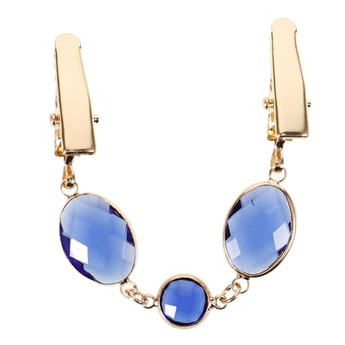 Pince pour vêtement anti-bâlement et attache écharpe chic à strass