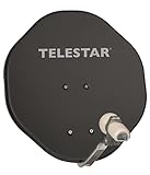 Telestar Alurapid 45 - Antena parabólica con LNB (45 cm, Soporte Alurapid, LNB Simple), Color Gris [Importado de Alemania]