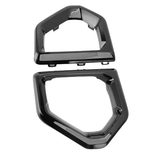 aqxreight Fog Light Outer Bezel Cover 84176753 84176752 Left Right Fog Lamp Bezel Trim Replacement for 1500 Base SLT Electroplated SLT 2022 XL Replacem Light Outer CoverFront (Glossy Black) miniatura 4