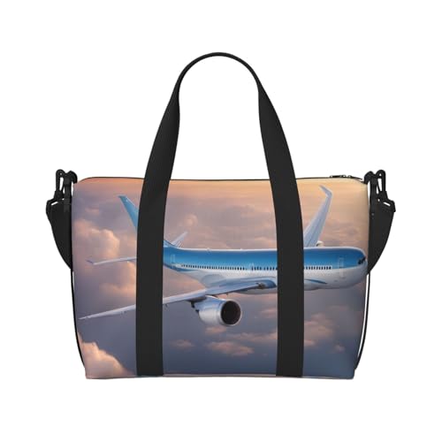 Sac de voyage quotidien et week-end bagage à main léger imprimé avion