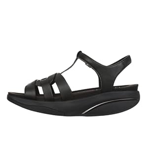 MBT KIYO Dress Sandals for Women in Leather Lightweight and Comfortable Spring Summer Footwear Physiological Footwear Comfort and Stability. Modern Style Buckle Sandals