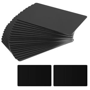 20 pcs Rewritable NFC Tag Black NTAG 215 PVC Cards, Easy Programmable Business Cards with 504 Bytes Memory Compatible with All NFC Enabled Devices