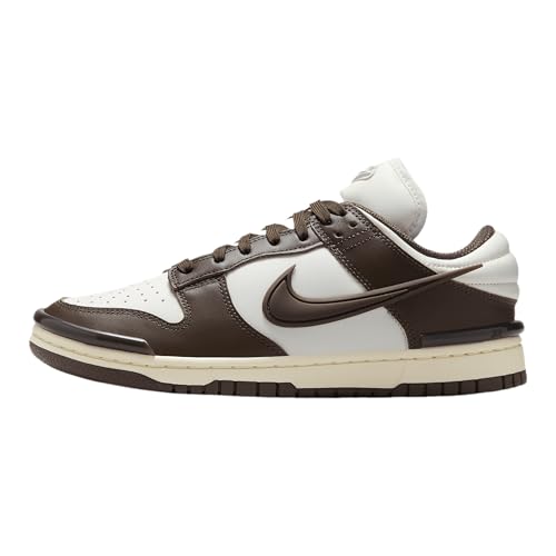 Nike Dunk Low Twist Women's Shoes (DZ2794-003, Phantom/Coconut Milk/Baroque Brown)
