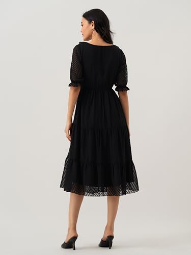 Image of AASK Dress for Women One Piece Kurta Set Tops Knee-Length Fit And Flare Dresses