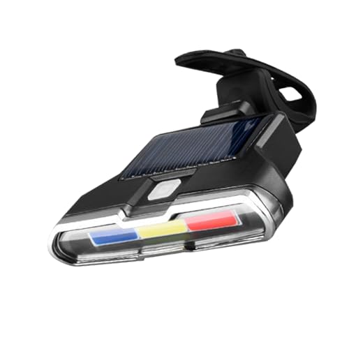 Luz Trasera De Bicicleta Recargable - Advertencia Recargable De Energía Solar | Equipo Exterior Para Bicicleta De Luz Trasera,Para Carretera Montaña Eléctrica Conducción De Noche Transporte Viaje