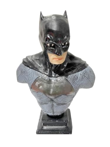 Kit Bonecos Busto Coringa e Batma 15cm Colecionável Estátua em Resina Miniatura Enfeite