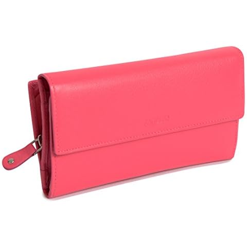 SADDLER Leather RFID Wallet in Fuchsia Cover