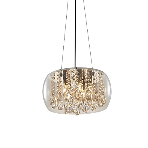 Éclairage en cristal moderne noir pour illuminer un salon sombre