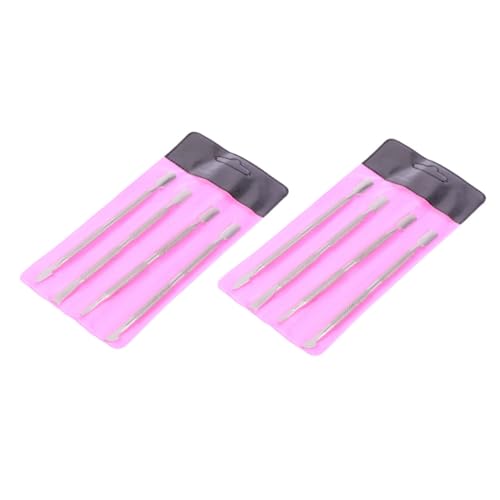 FRCOLOR Nail Care Kit 8-piece Exfoliating Tool Set Nail Cuticle Pusher Cleaner Remover for Home