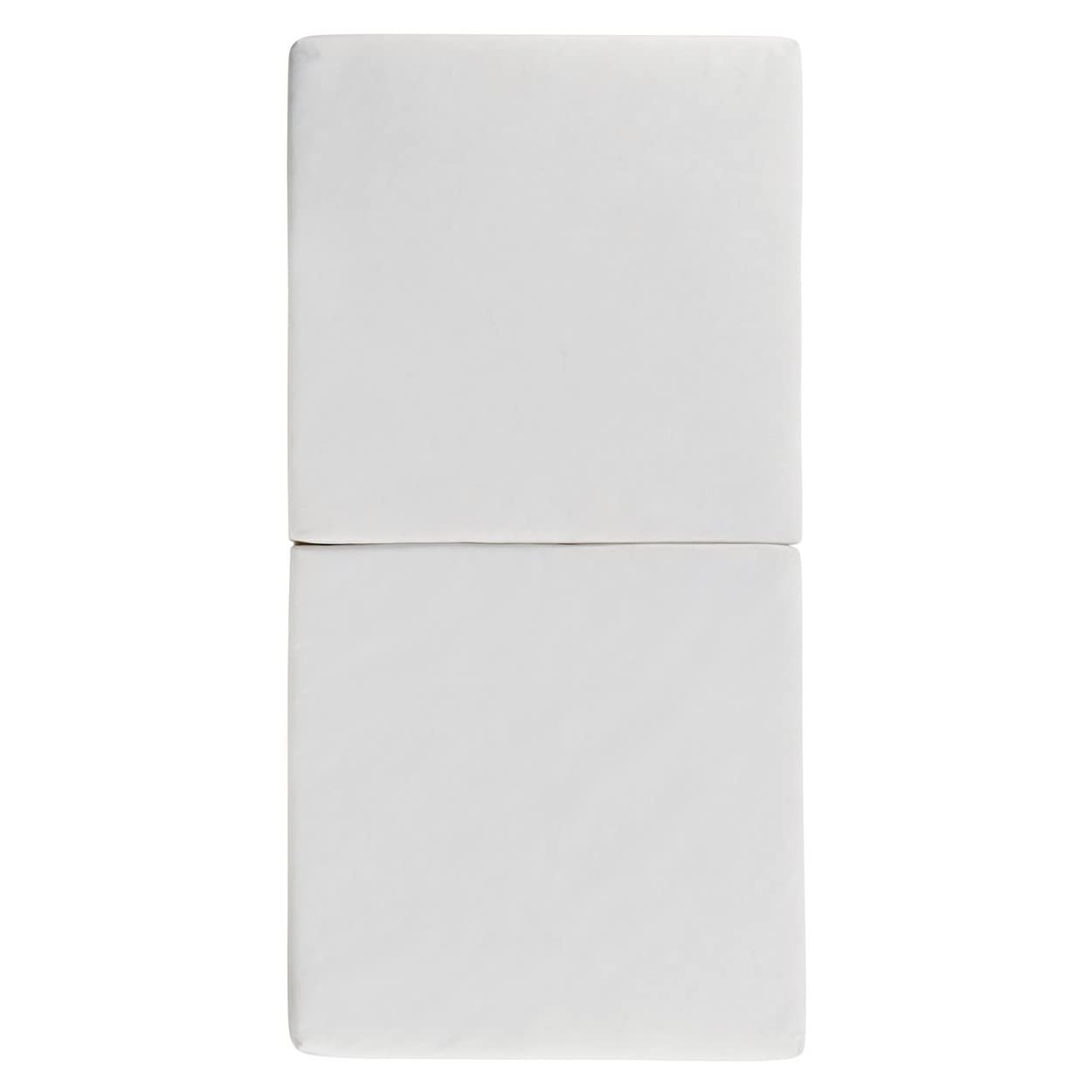 TINÉO - Matelas de Voyage Bébé - Pliant 2 Parties - 60x120 cm - Épaisseur 4 cm - Idéal Couchage D'appoint - Déhoussable - Densité 900g/m3 - Fabriqué En France