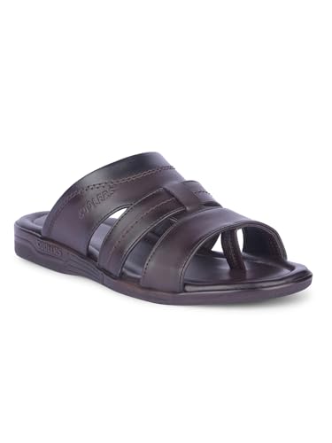 Image of Liberty ZUNAIRIO-E COOLERS Men Sandals, Black - Thong Sandals for Men - Multi Strap Stylish Design - Slip On Closure - Cushioned Comfort Footbed - Daily Wear Casual Formal Ethnic Outdoor Use Footwear
