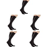 [Nowest] 着圧ソックス 加圧ソックス ゆる加圧 レディース 22~25cm 医療 看護師 昼夜兼用 【ダイエットインストラクター監修】 (Free size, ブラック5足組)