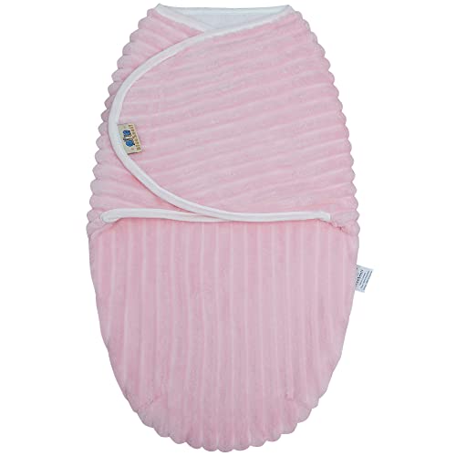 Image of BlueSnail Newborn Baby Swaddle, Easy Wrap Receiving Blanket, Comfortable and Soft (S,0-3 Months, Pink)
