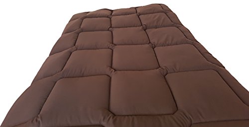 3 SUiSSES Bettdecke Decke Sommerdecke Couette Mikrofaser  Übergröße  Große Größen Wendre (Chocolate, 240x260cm, 500gm2)