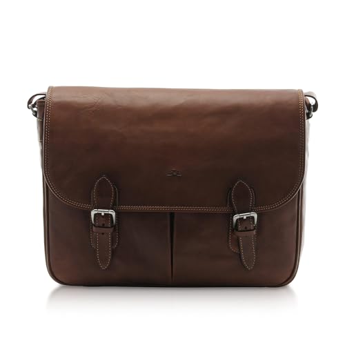 Bolso para portátil de cuero italiano Tony Perotti Lorenzo 14.5" miniatura 1